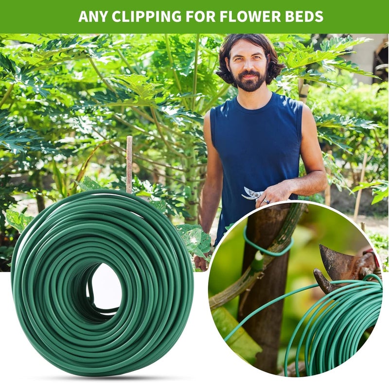 YDSL 88 feet Garden Flexible Wire, Soft Twist Plant Ties for Plant Vines and Office Organization (Diameter - 3MM) - Image 3
